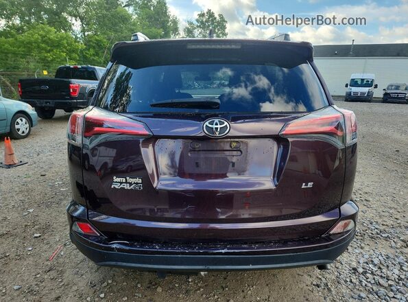 2T3ZFREVXHW383922 2017 TOYOTA RAV4 Burgundy Rear view