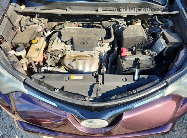 2T3ZFREVXHW383922 2017 TOYOTA RAV4 Burgundy Engine compartment view