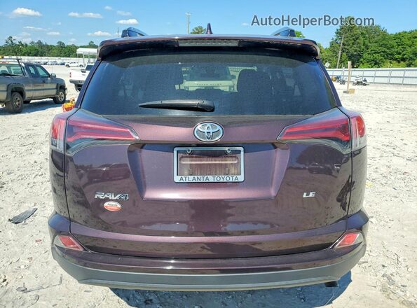2T3ZFREVXJW419789 2018 TOYOTA RAV4 Burgundy Widok z tyłu