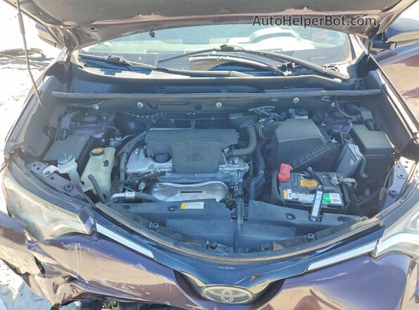 2T3ZFREVXJW419789 2018 TOYOTA RAV4 Burgundy Widok komory silnika