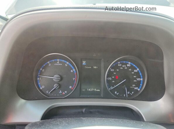 2T3ZFREVXJW494640 2018 TOYOTA RAV4 Gray Instrument cluster view
