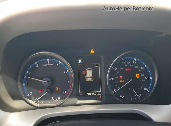 2T3ZFREVXJW519570 2018 TOYOTA RAV4 Silver Instrument cluster view