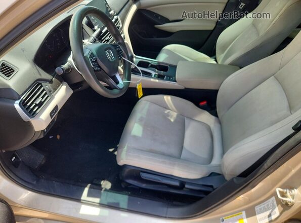 1HGCV1F10KA025919 2019 HONDA ACCORD Желто-коричневый Вид панели приборов