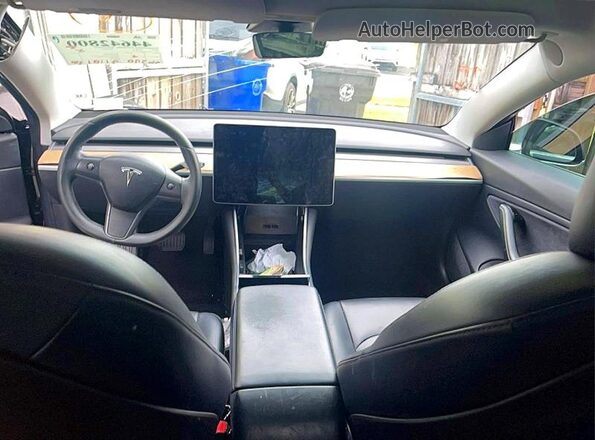 5YJ3E1EA8JF010171 2018 TESLA MODEL 3 Black Rear seats view