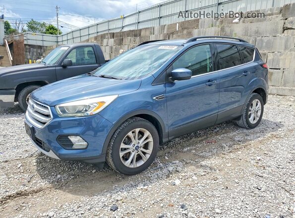 1FMCU9HD3JUA89873 2018 FORD ESCAPE Синий Задняя левая четверть