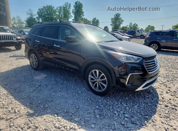 KM8SMDHF0HU221501 2017 HYUNDAI SANTA Черный Вид спереди