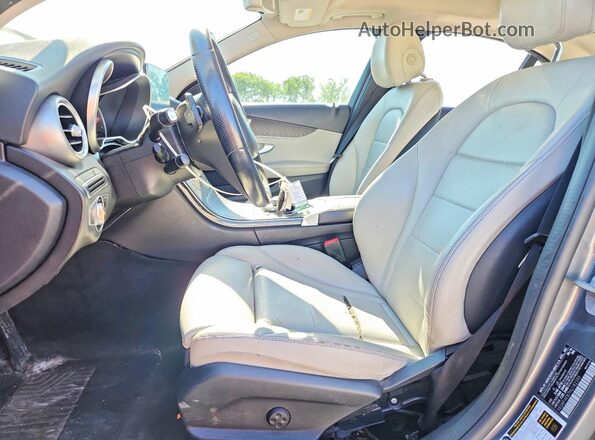 55SWF4KB7HU182399 2017 MERCEDES-BENZ C-CLASS Gray წინა პანელის ხედი