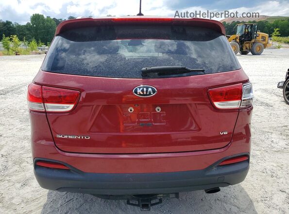 5XYPG4A55HG217383 2017 KIA SORENTO Red წინა სალონის ხედი