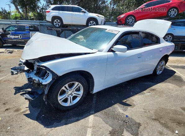 2C3CDXBG1NH157225 2022 DODGE CHARGER White Задня ліва чверть