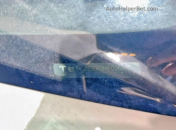 5YJ3E1EA0MF026952 2021 TESLA MODEL White 