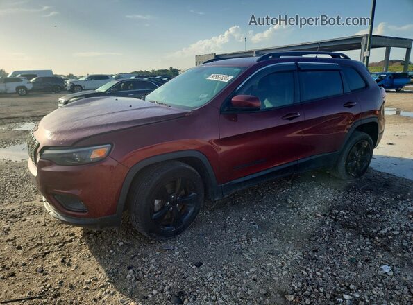 1C4PJLLB2KD369920 2019 JEEP CHEROKEE Burgundy Trasero izquierdo