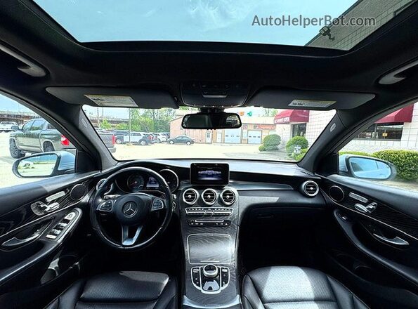 WDC0G4KB7JV102881 2018 MERCEDES-BENZ GLC-CLASS Blue Rear seats view