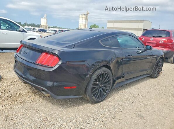 1FA6P8CF9G5237349 2016 FORD MUSTANG Черный Передняя правая четверть