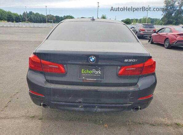 WBAJR3C03LCD71647 2020 BMW 5 SERIES Черный Вид салона спереди