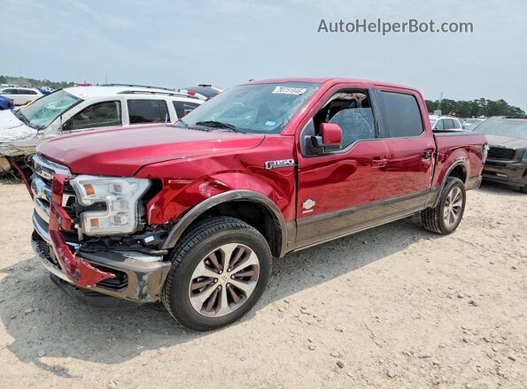 1FTEW1EG1GFA77614 2016 FORD F150 Red Rear left
