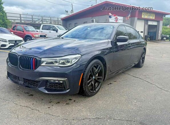 WBA7F2C55JB238705 2018 BMW 7 SERIES Black უკანა მარცხენა