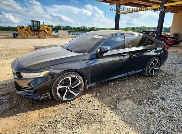 1HGCV1F36JA242827 2018 HONDA ACCORD Black 