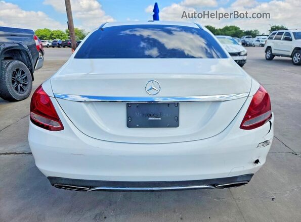55SWF4JB7JU241796 2018 MERCEDES-BENZ C Белый Вид салона спереди
