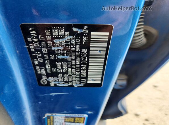KM8J33A41GU207848 2016 HYUNDAI TUCSON Blue 