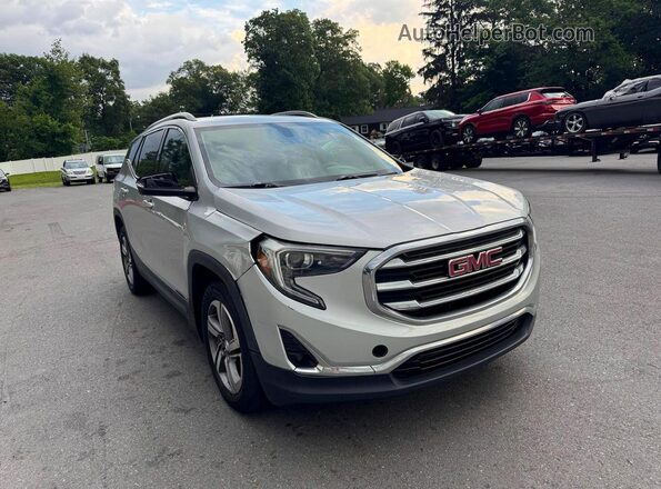 3GKALPEV9KL239579 2019 GMC TERRAIN Silver Front view