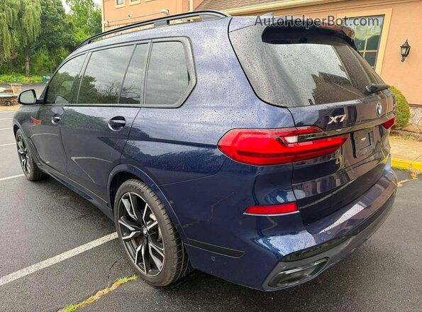 5UXCW2C04N9M02866 2022 BMW X7 Blue Հետևի աջ