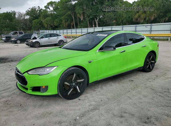 5YJSA1E20GF126716 2016 TESLA MODEL Green Հետևի ձախ