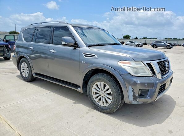 JN8AY2NC7H9508196 2017 NISSAN ARMADA Gray Вид спереду