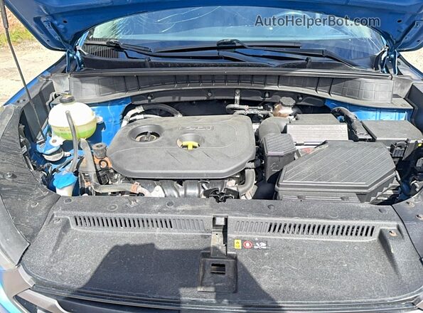 KM8J3CA42GU083136 2016 HYUNDAI TUCSON Blue Vista del salpicadero