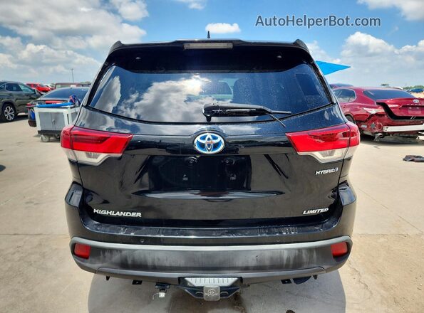 5TDDGRFH3KS054746 2019 TOYOTA HIGHLANDER Black Front interior view