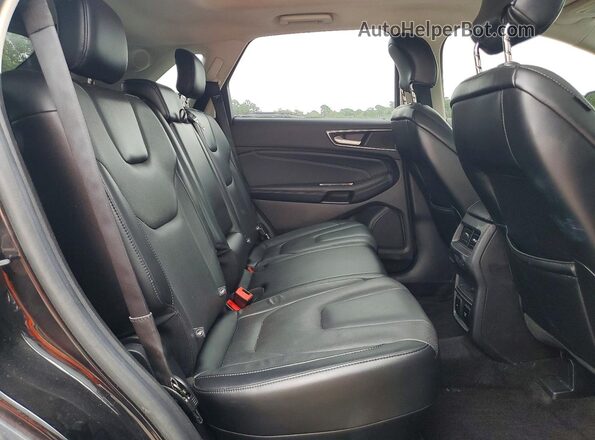 2FMPK4K92HBB18763 2017 FORD EDGE Black Vista del compartimento del motor