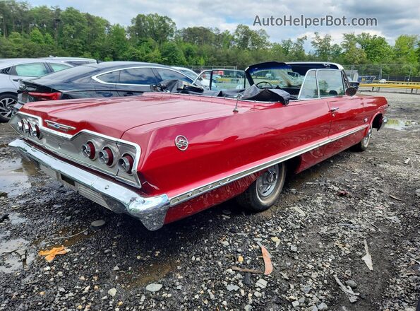 31867B183982 1963 CHEVROLET IMPALA Red Tył prawy