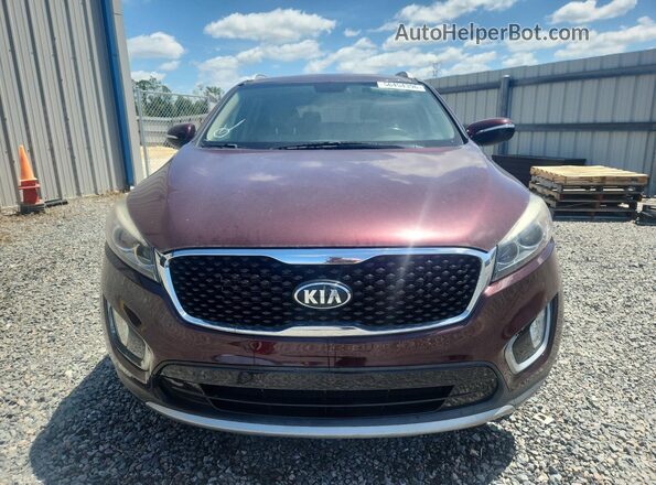 5XYPH4A53JG385610 2018 KIA SORENTO Maroon 