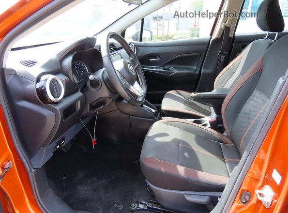 3N1CN8FV4NL852929 2022 NISSAN VERSA Orange Vista de los asientos traseros