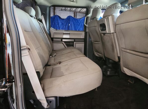 1FTFW1EGXJFB91624 2018 FORD F150 Black Rear interior view
