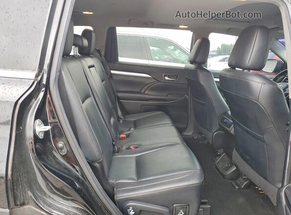 5TDJZRFH9KS614878 2019 TOYOTA HIGHLANDER Black Engine compartment view