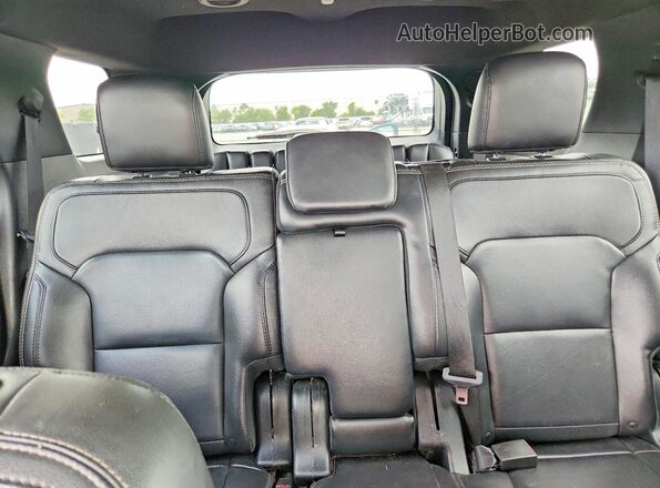 1FM5K7F82KGB41521 2019 FORD EXPLORER Gray Widok wnętrza z tyłu