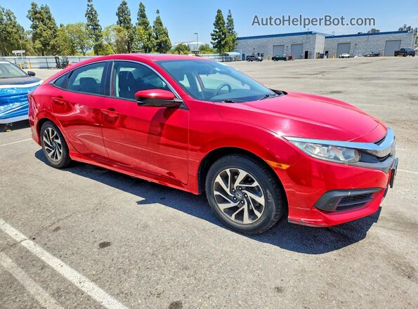 2HGFC2F76GH527632 2016 HONDA CIVIC Red Вид спереду