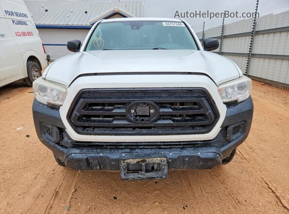 5TFSX5EN6LX071186 2020 TOYOTA TACOMA White Вид ззаду