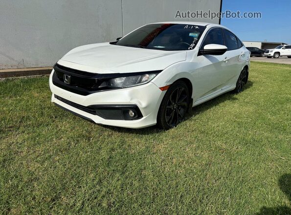 19XFC2F82KE049933 2019 HONDA CIVIC White Trasero derecho