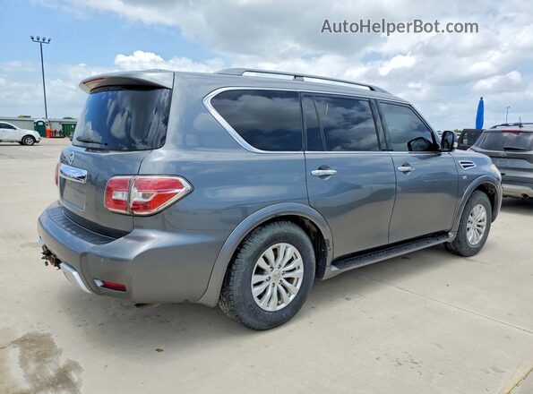 JN8AY2NC7H9508196 2017 NISSAN ARMADA Gray Передня права чверть