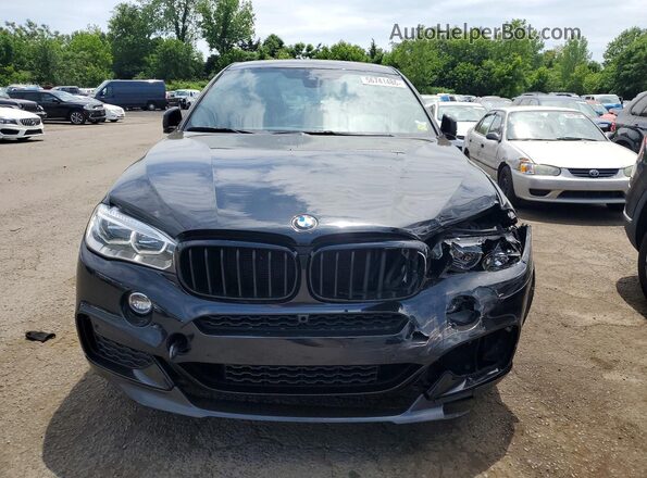 5UXKU2C59H0N84358 2017 BMW X6 Black Հետևի տեսք
