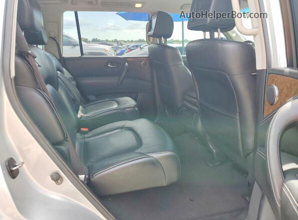 JN8AZ2NF0H9646346 2017 INFINITI QX80 Silver Widok komory silnika