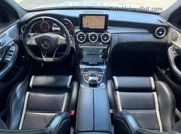 55SWF8HB4GU114722 2016 MERCEDES-BENZ C-CLASS Серебряный Вид задних сидений