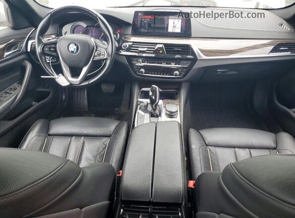 WBAJE7C35HG889320 2017 BMW 5 SERIES Silver ხელსაწყოთა პანელის ხედი