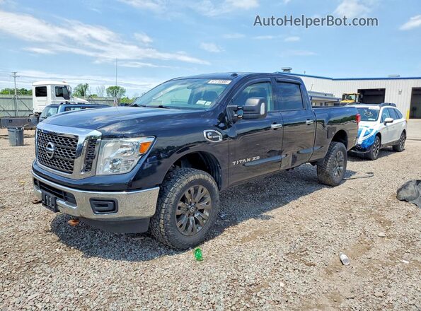 1N6BA1F35HN575249 2017 NISSAN TITAN Черный Задняя левая четверть