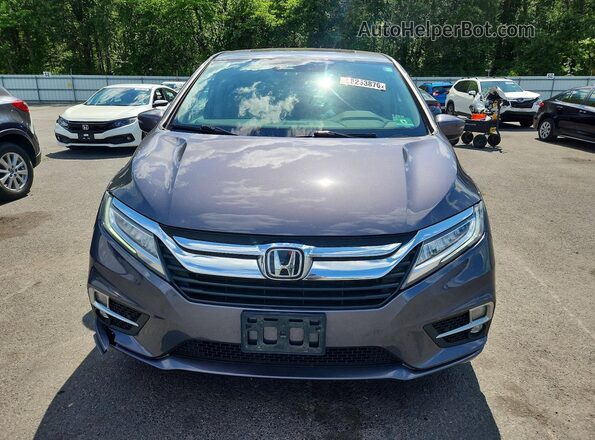 5FNRL6H88JB070408 2018 HONDA ODYSSEY Gray უკანა ხედი