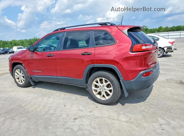 1C4PJMAB0HW564453 2017 JEEP CHEROKEE Red Tył prawy