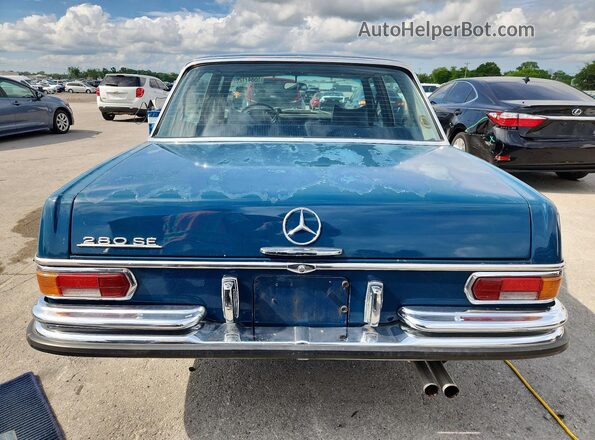 10801812097830 1972 MERCEDES-BENZ 280-CLASS Blue 