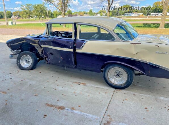 VC56L013996 1956 CHEVROLET BEL Бордовый Панорамный вид салона 360°