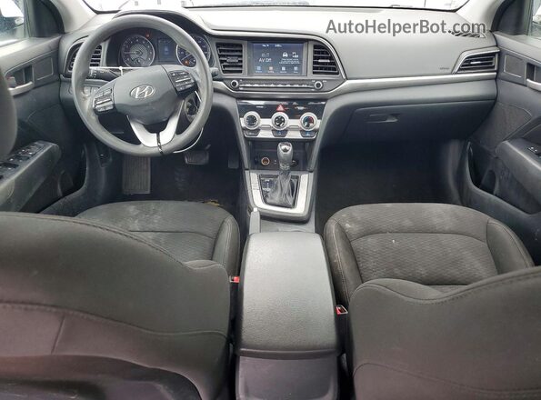5NPD84LF2KH417109 2019 HYUNDAI ELANTRA White ხელსაწყოთა პანელის ხედი